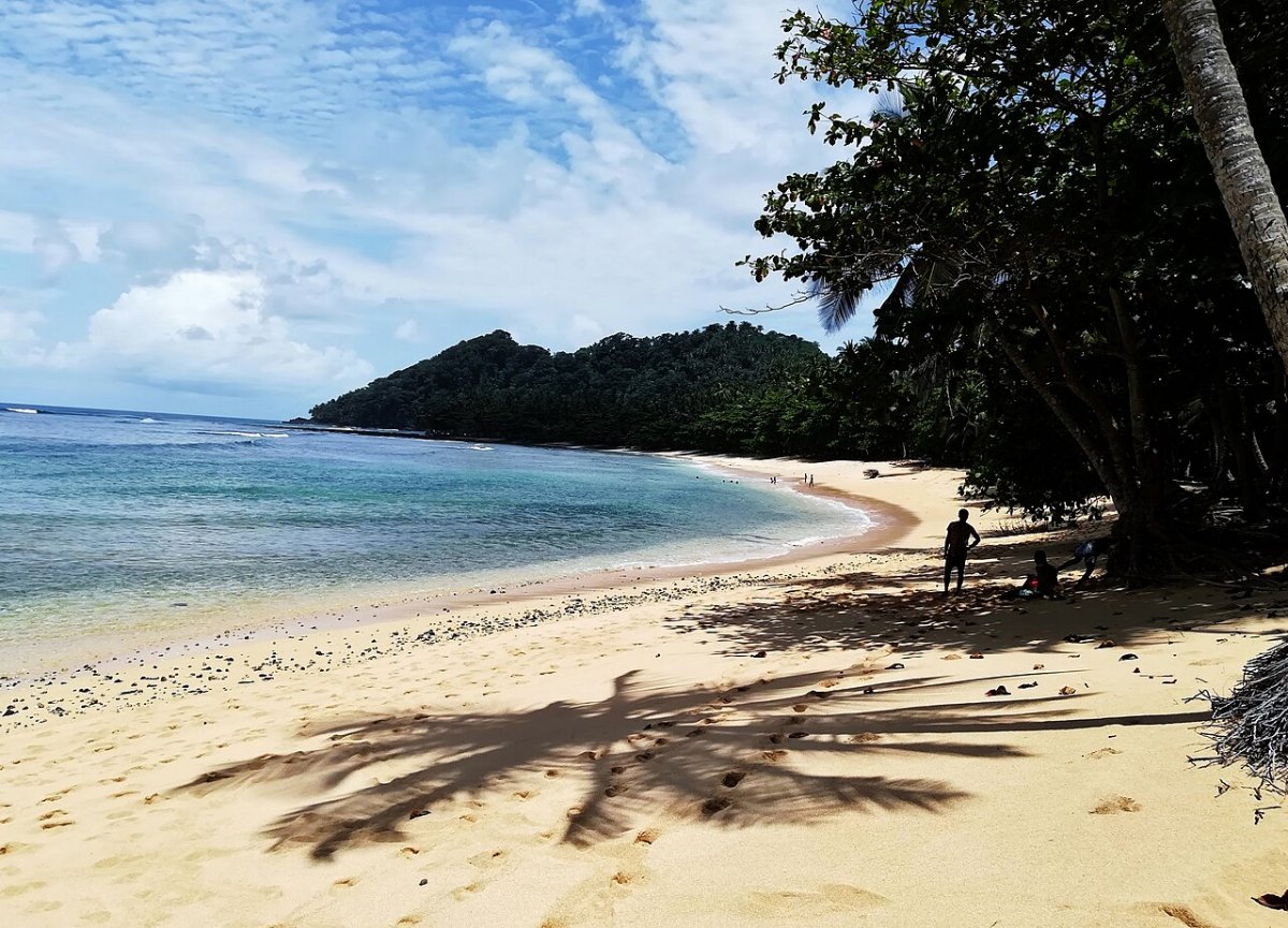 Praia Cabana, en la isla de Santo Tomé