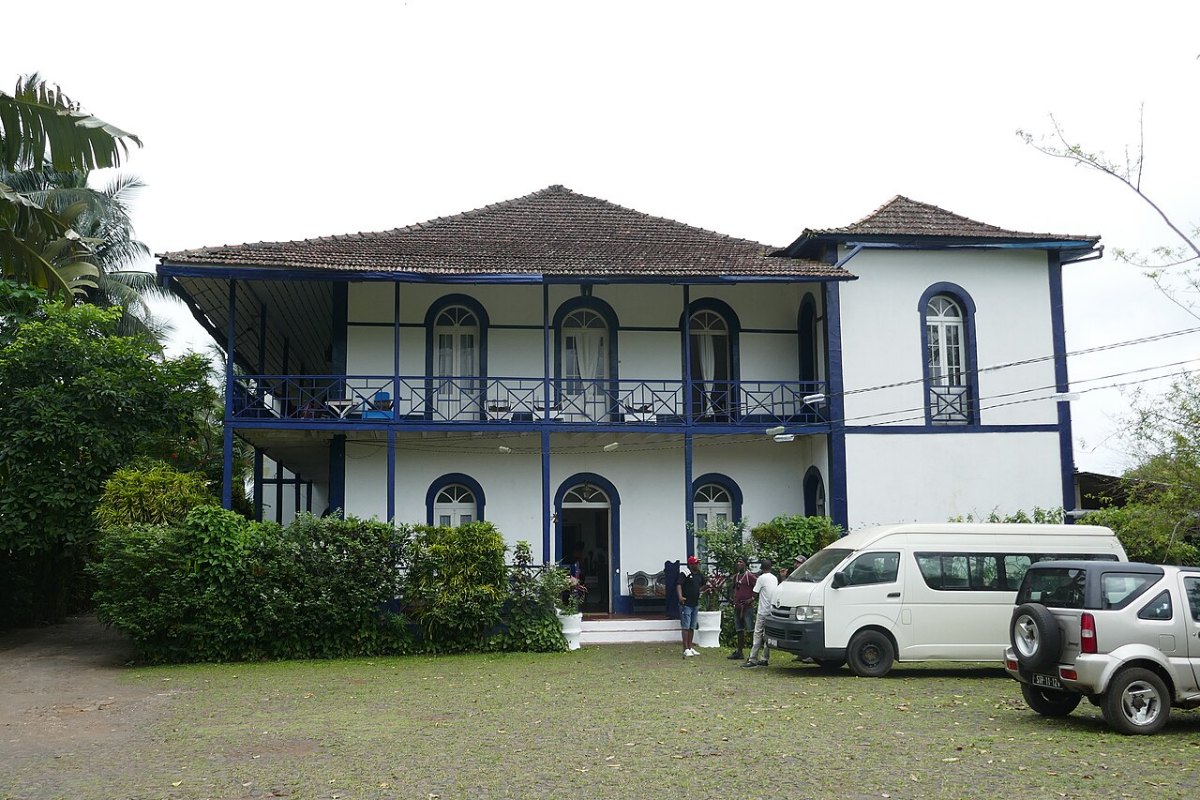 Casa principal de la Roça São João dos Angolares, en Santo Tomé