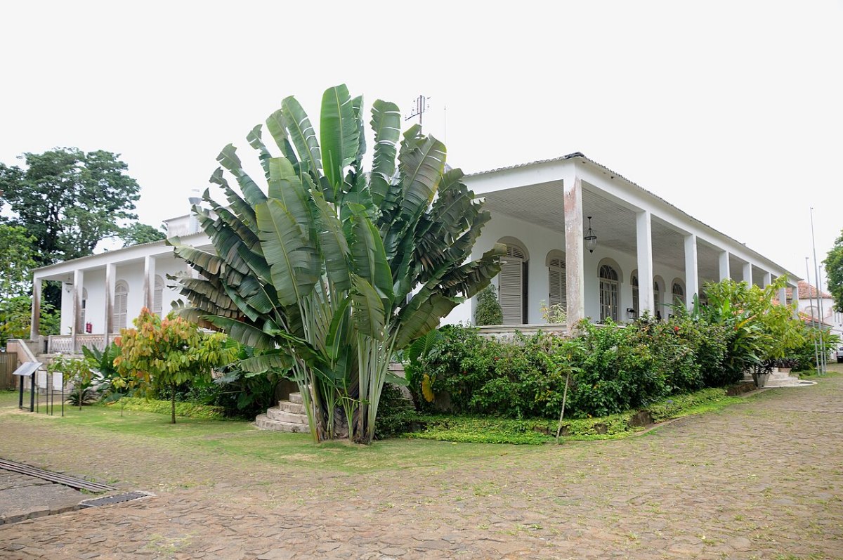 Casa principal de la Roça Sundy, en la isla de Príncipe